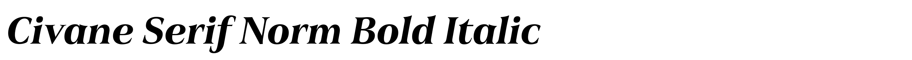 Civane Serif Norm Bold Italic